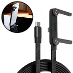 240W Fast Charging Cable With Foldable Phone Holder